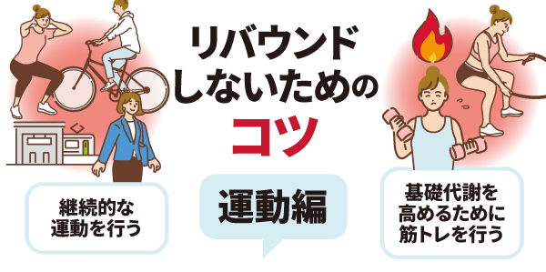 リバウンドしないためのコツ【運動編】